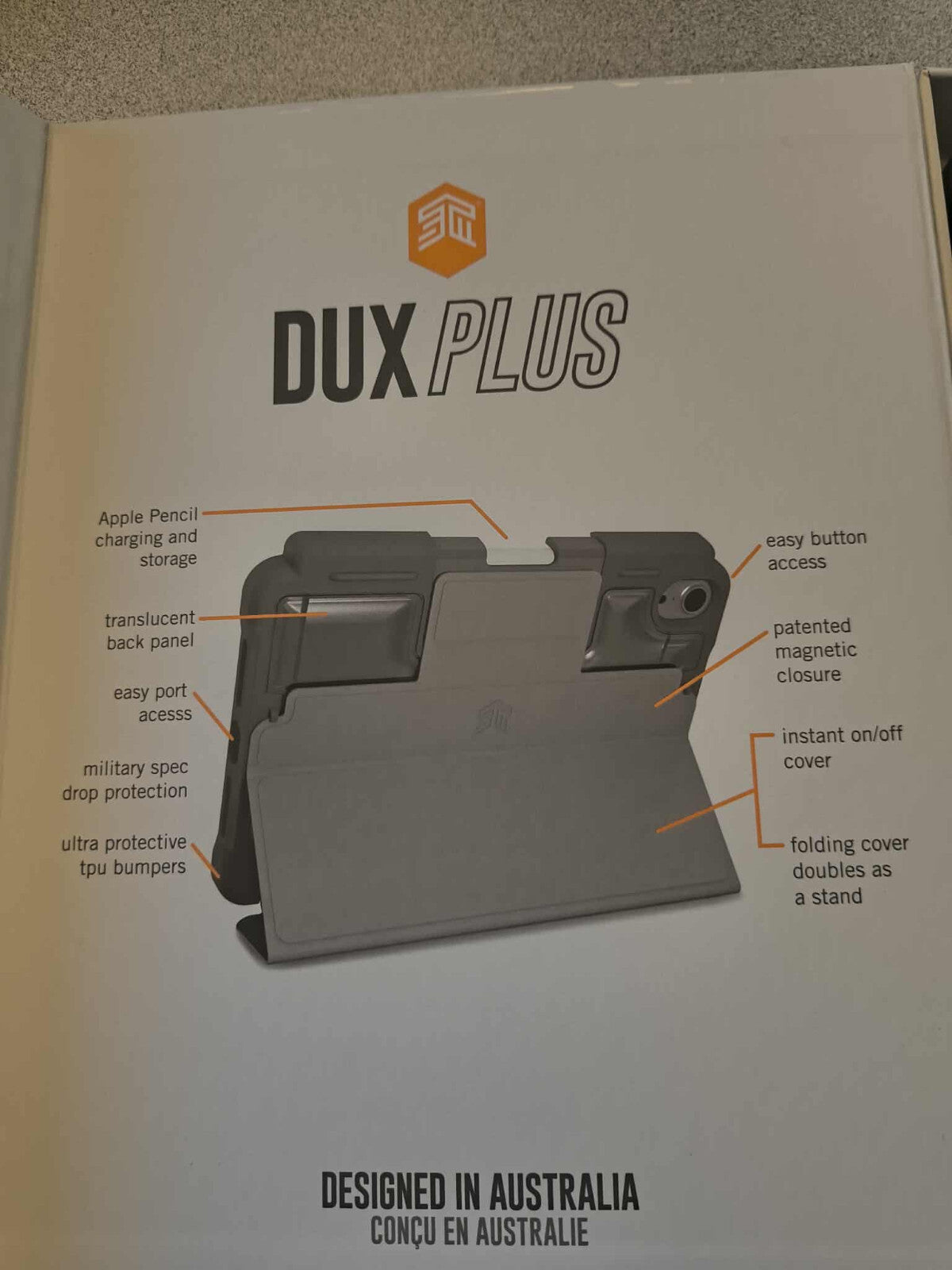 DUX PLUS (IPAD MINI 6TH/7TH GEN) - BLK DUX PLUS (IPAD MINI 6TH/7TH GEN) - BLK